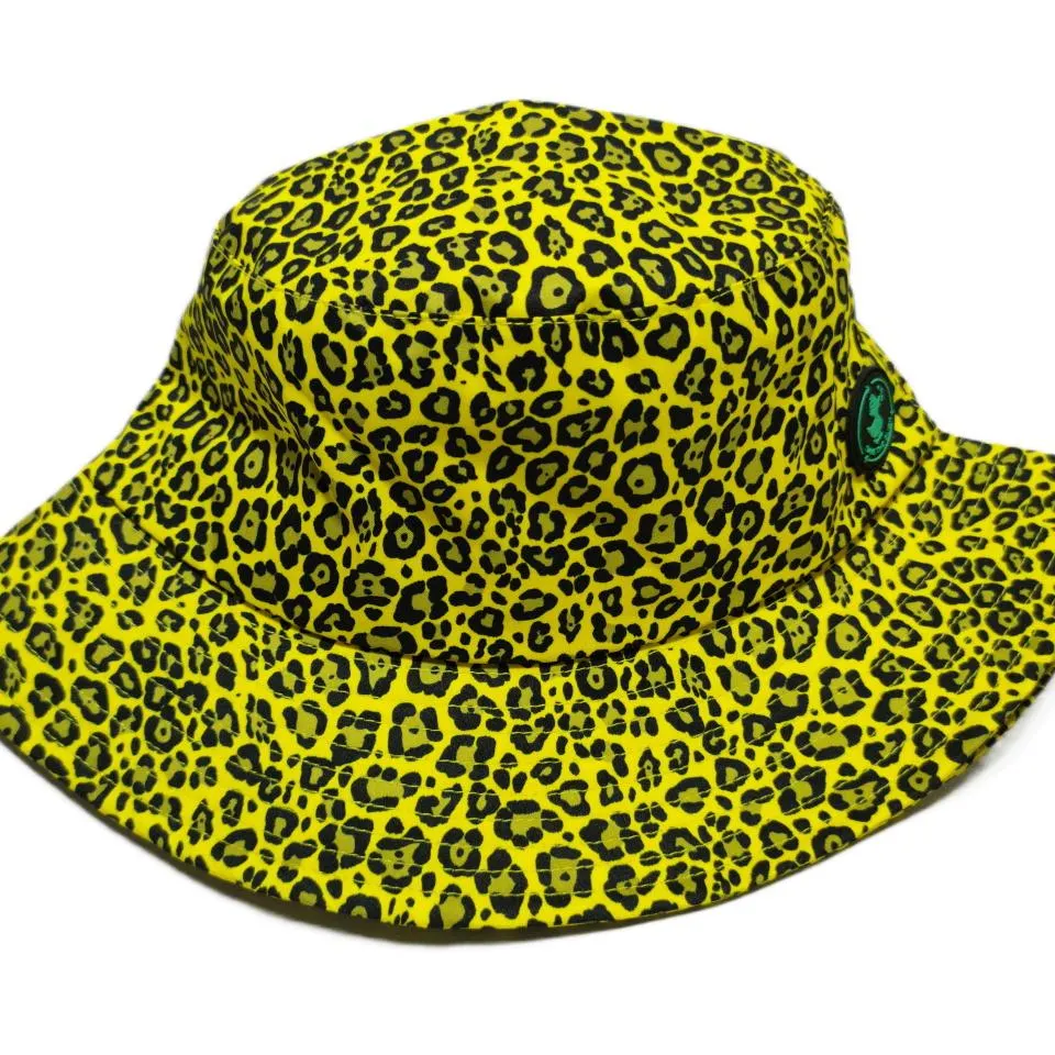 BSCI OEM Custom Printed Logo Laser Cut Hole Mesh Cord Fisherman Quick Dry Fit Sun Bell Cap, White String Kids Bucket Hat