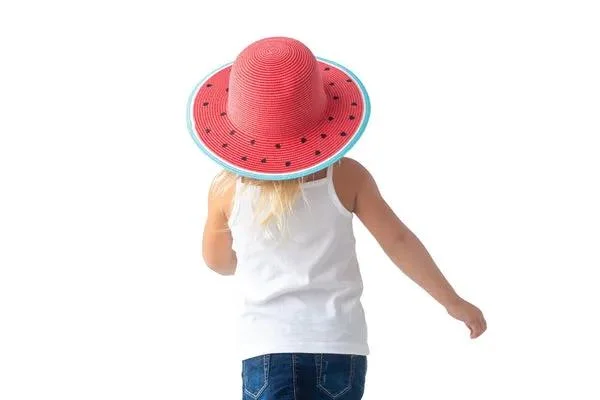 Wholesale Custom Unisex Kids Children Baby Girl Boy Lifeguard Straw Sun Surf Beach Summer Kids Hats