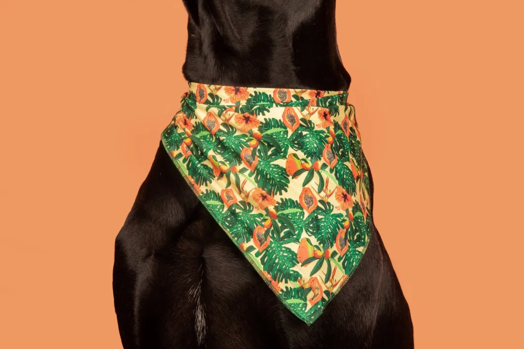 Hanyang Free Sample Dog Accessories Cotton Soft Bandana Custom Personalized Dog Bandana