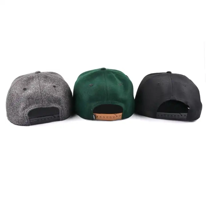 High Quality 100% Cotton Structured Unstructured 6 Panel Custom Embroidery Logo Men Caps Flat Brim Hats Snapback Caps