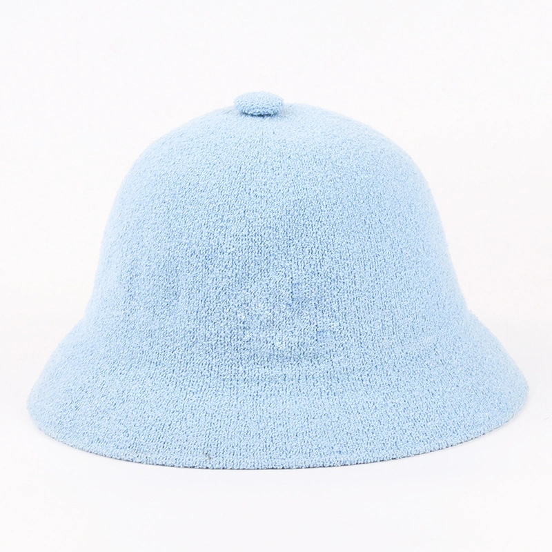 Wholesale Spring Autumn Fashion Multicolor Plain Terry Bucket Hat Fisherman Hat for Adults