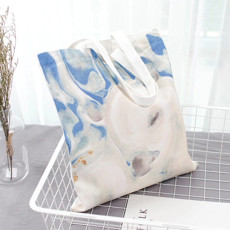 Wholesale Promotion Custom Print Logo Cheap Reusable Shopping Bags Plain White Blank Cotton Canvas Tote Bag Low MOQ