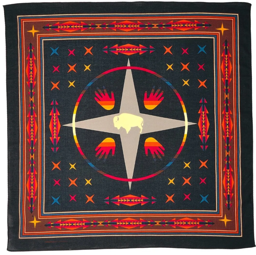 Wholesale Skull Cowboy Multifunction Exquisite Stitching Quick-Dry UV Protection Square Bandana