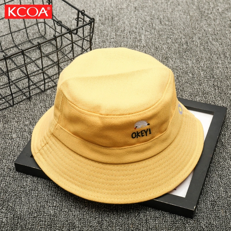2021 Outdoor Personalized Black Customized Designed Cotton Fishing Bucket Hat