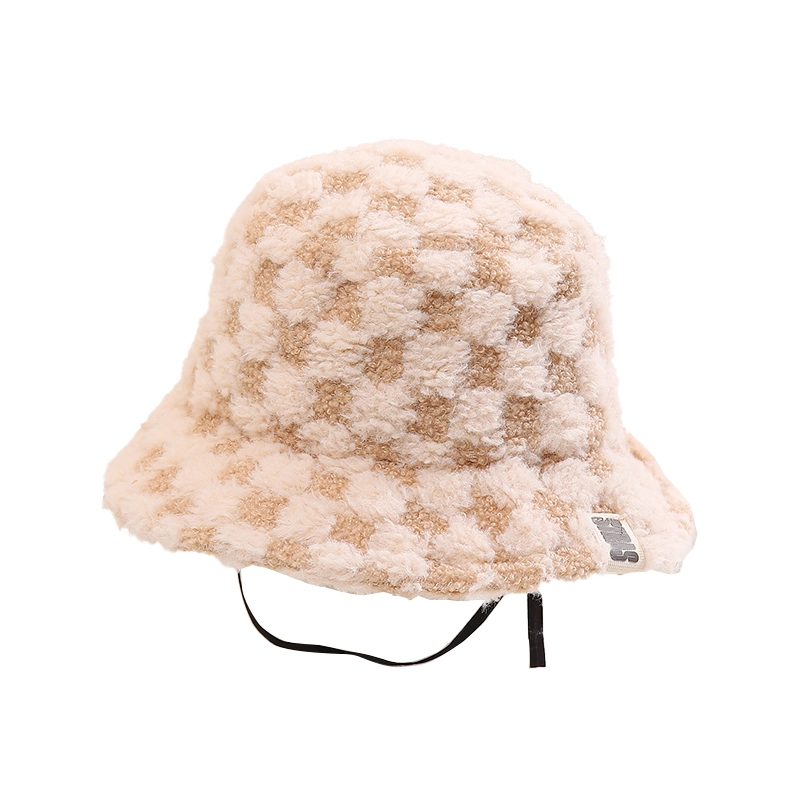 Wholesale Manufacturer Custom Winter Terry Children Warm Bucket Hat Fisherman Hat for Cold Weather