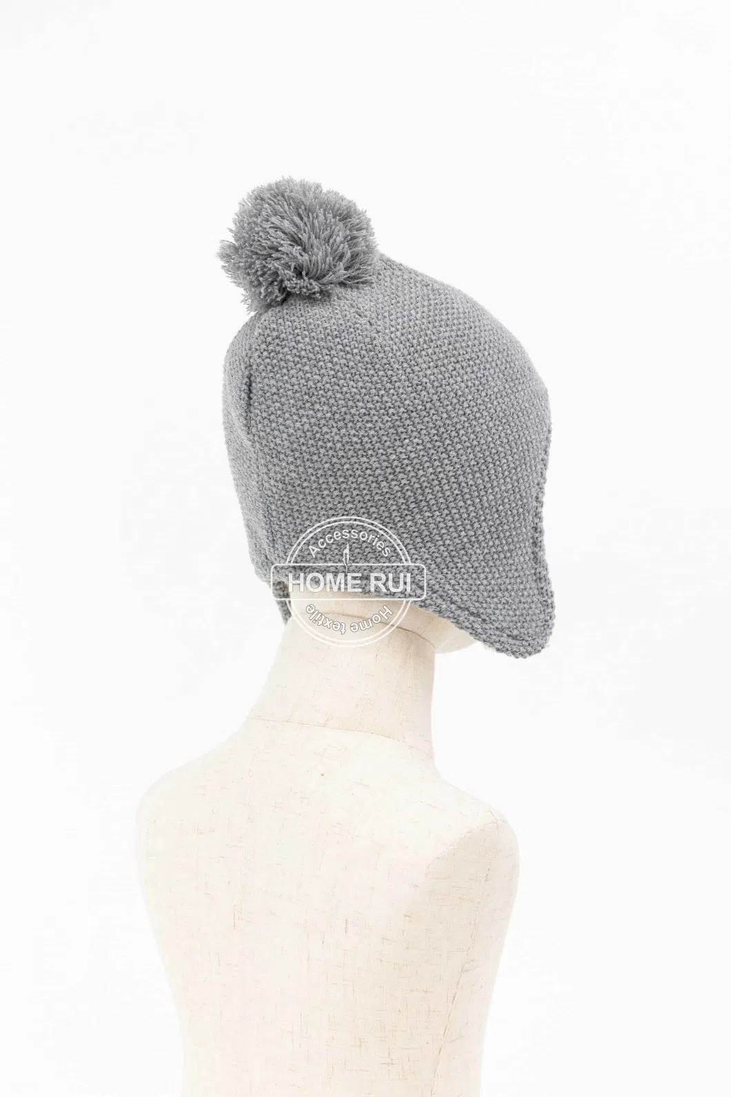 Winter Boys Girls Warm Unisex Bomber Hunting Earflaps Fleece Soft Ball Knit Sports Thermal Beanie Bonnet Hat