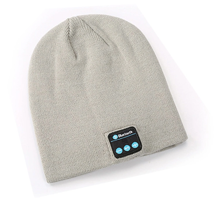 Bluetooth Custom Knit Hat Embroidered Logo Beanie Winter Hat