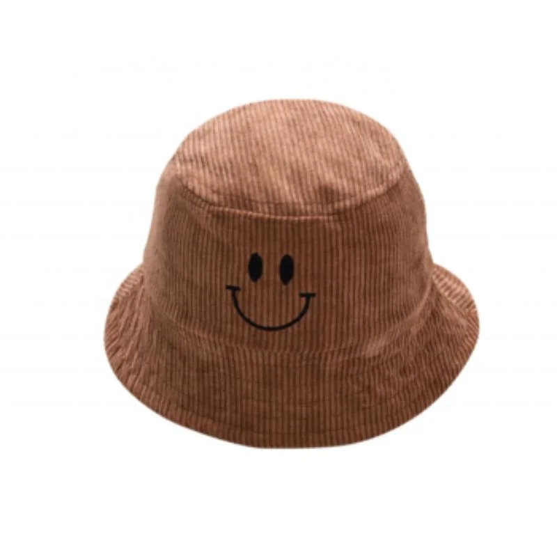 Simple Corduroy Baby Boys Anf Girls Child Bucket Cap and Hat