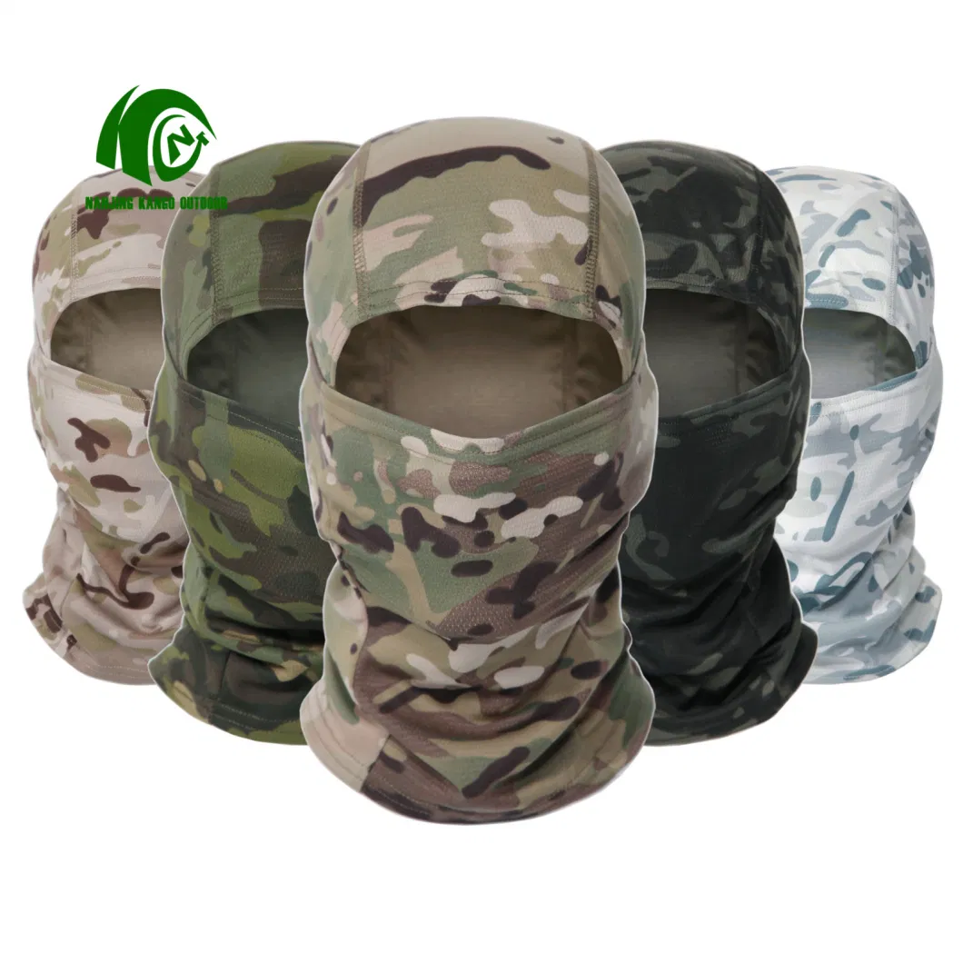 Kango Outdoor Camouflage Breathable Custom Print Balaclava Motorcycle Full Face Balaclava