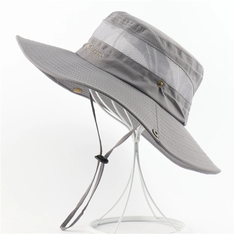 Fishing Hat Summer Sun Wide Brim Bucket Protection Cap Waterproof Breathable Wbb16154