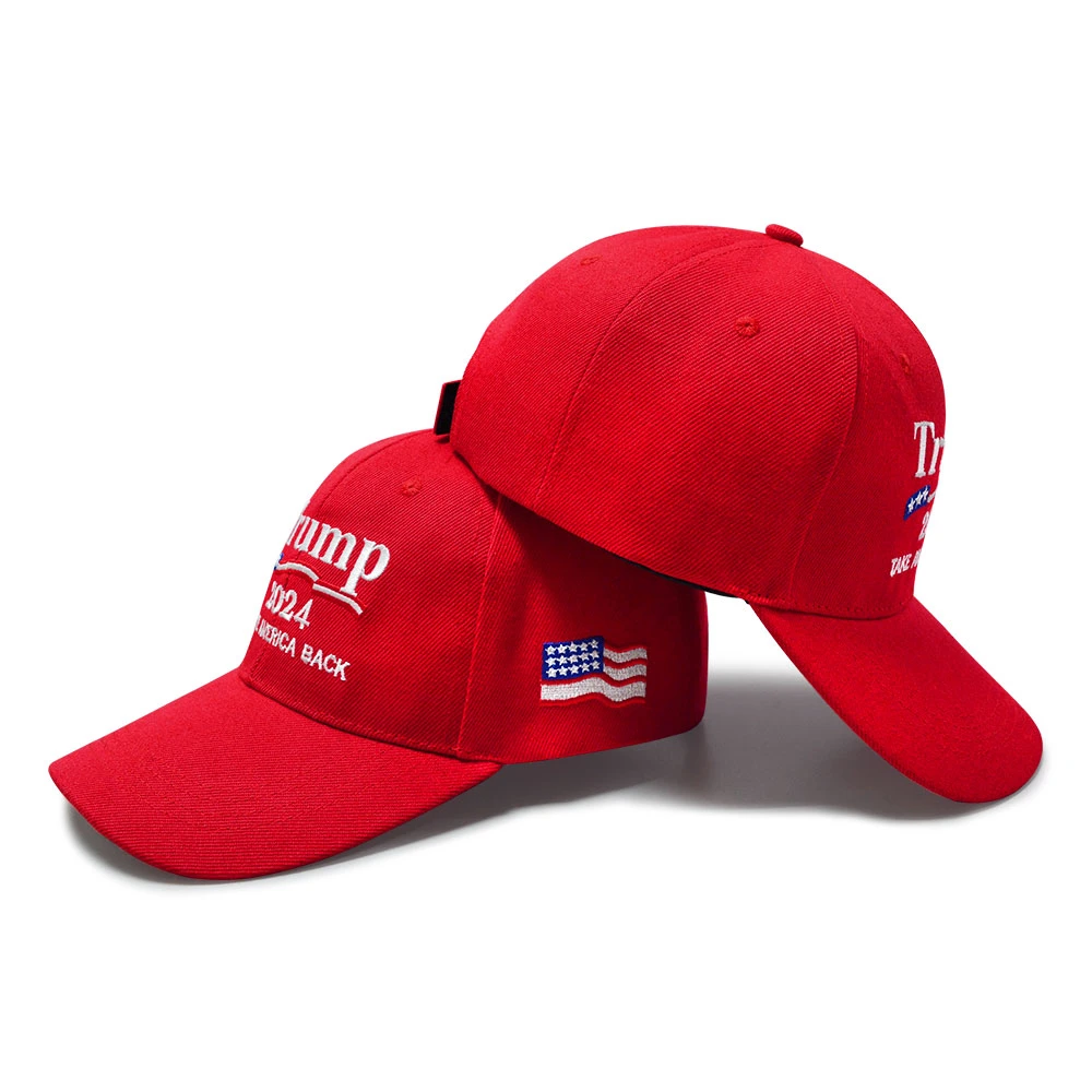 Hot Sale Wholesale 6 Panel Cotton Hats USA Embroidered Election Custom Hat