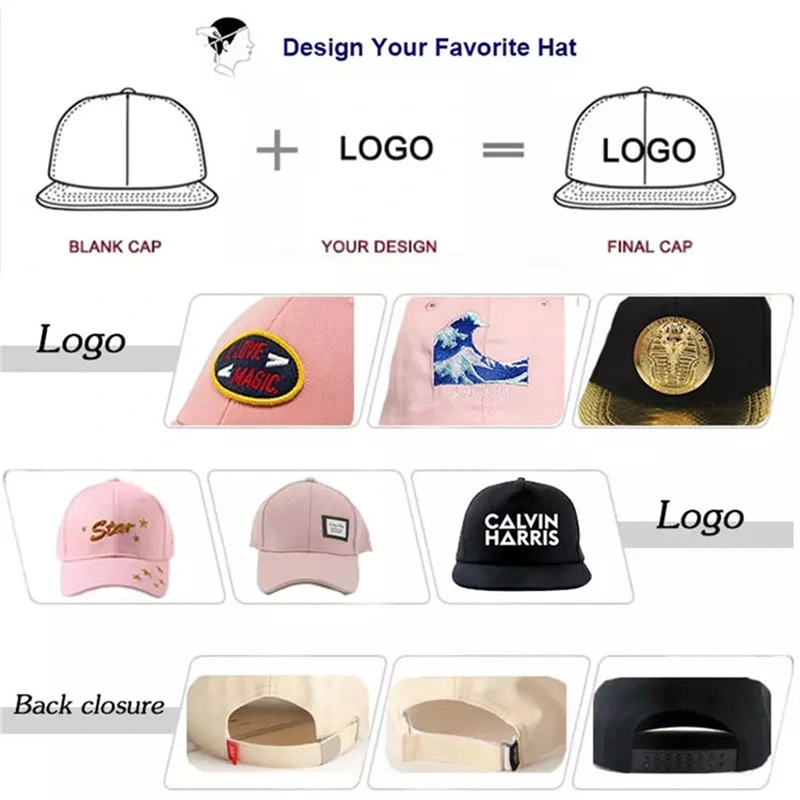 Low MOQ Customized Unstructured Dad Hat with Embroidery Logo, Custom Baseball Caps Hats Men