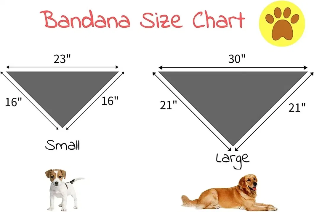 Washable Adjustable Small Large Dogs Kerchief Cat Pet Triangle Bibs Scarf Dog Bandanas