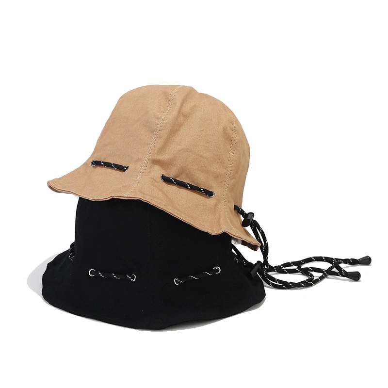 Foldable Crossbody Bag Sunshade Fisherman Hat with Solid Color