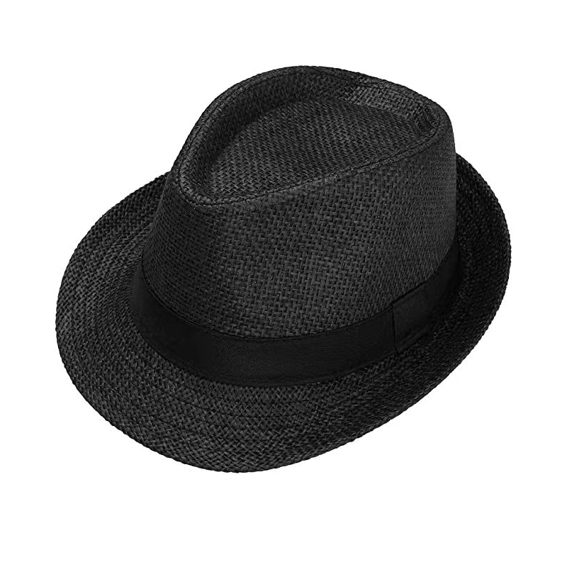 Classic Panama Summer Fedora Trilby Paper Straw Sun Hats for Men Women Beach Hat