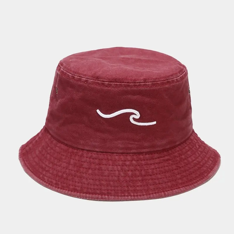 Classic Wholesale Washed Cotton Denim Bucket Hats Sprint Summer Outdoor Cap Travel Beach Sun Blank Soft Denim Hat