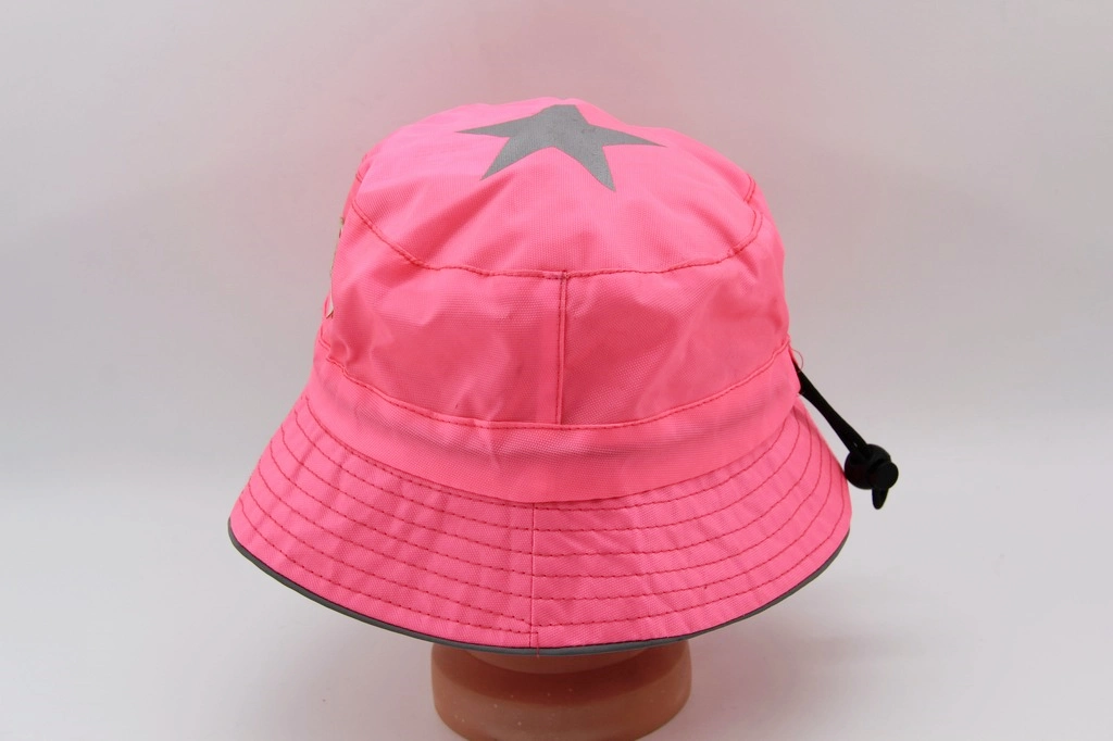 Reflective Star Print Waterproof Child Bucket Hat