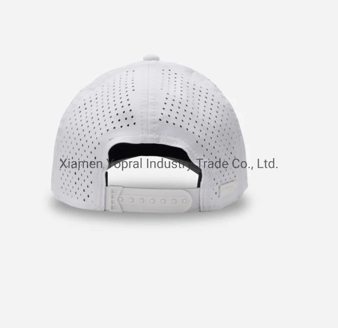 Custom Hot Sale White Mesh Fabric Soft Snapback Closure Outdoor Baseball Cap