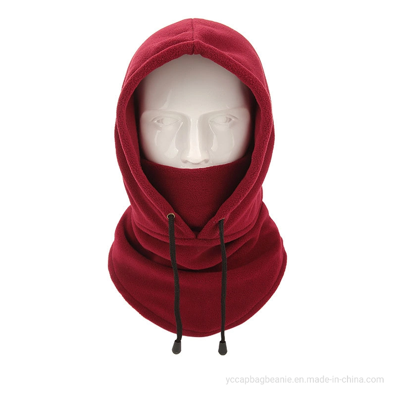 High Quality Plain Color Winter Warm Fleece Headgear Balaclava