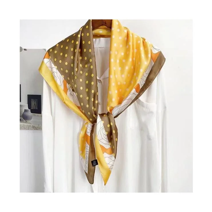 New Design Soft Silk Infinity Neck Bandana Scarf Hijab Scarfs for Women