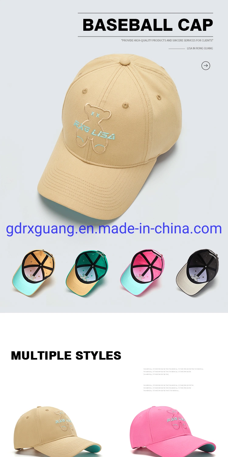 Custom Logo High Quality Fashion Multicolor Hip Hop Baseball Sports Caps Summer Caps for Outdoor Activities