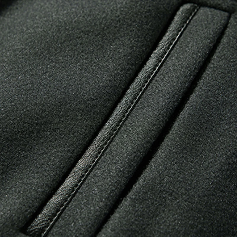 Patched Men Fashion Leather Wool Varsity Jacket