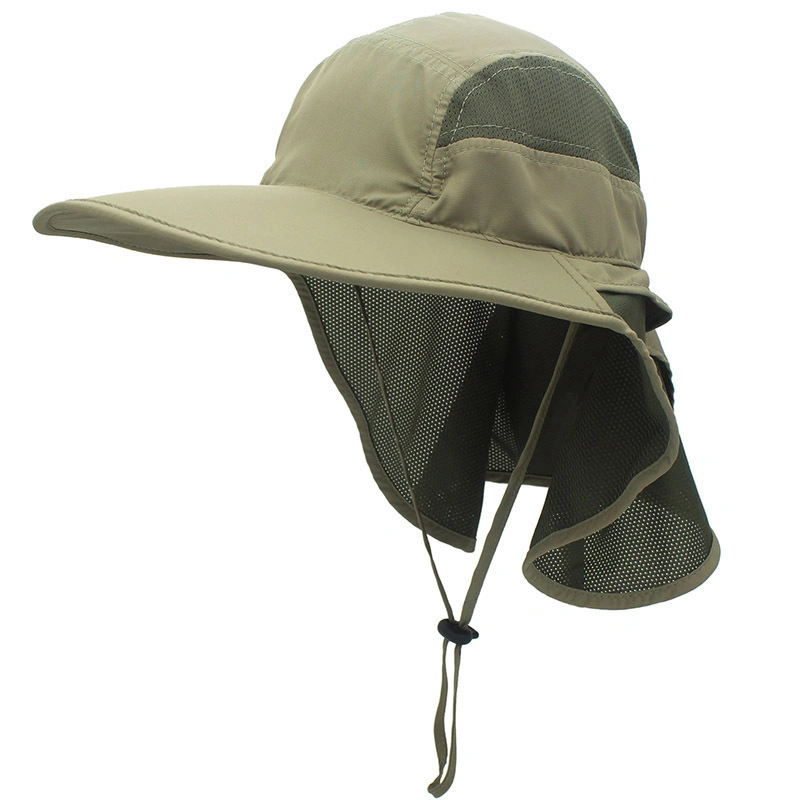 Custom Men&prime;s Sun Visor Breathable Sunblock UV Protection Fishing Cap Quick Drying Mountaineering Fisherman Basin Hat