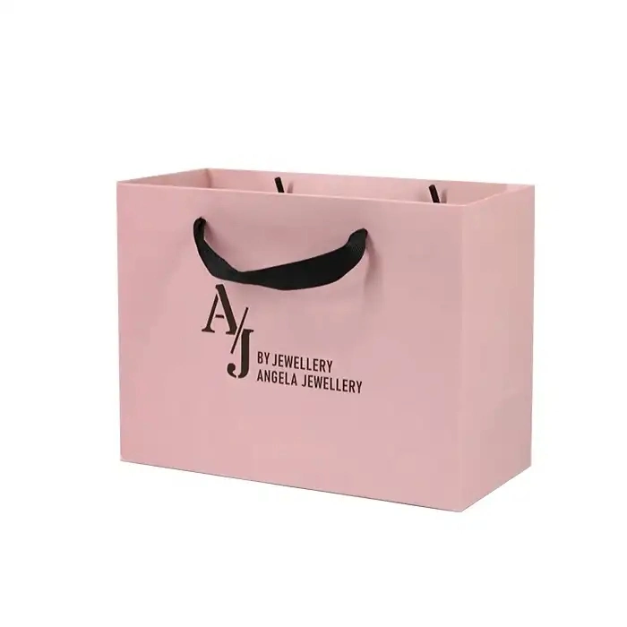 Custom Print Logo Luxury Shopping Gift Paper Bags with Your Own Logo