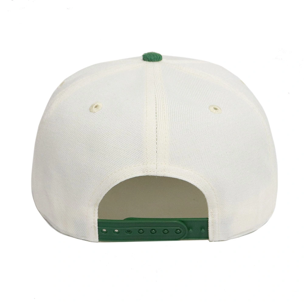 Stylish Personality Green Corduroy Brim Snapback Cap with 3D Embroidery