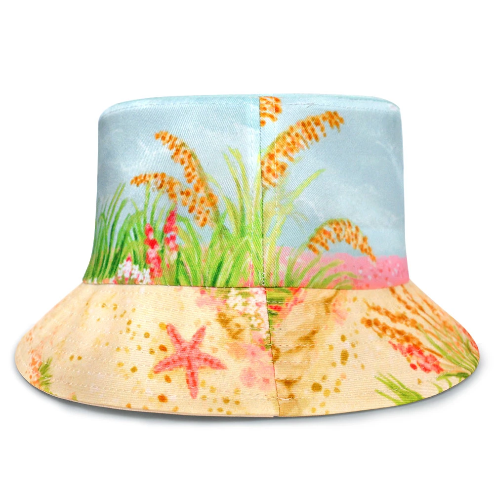Custom Polyester Sublimation Bucket Hat String Bucket Hat