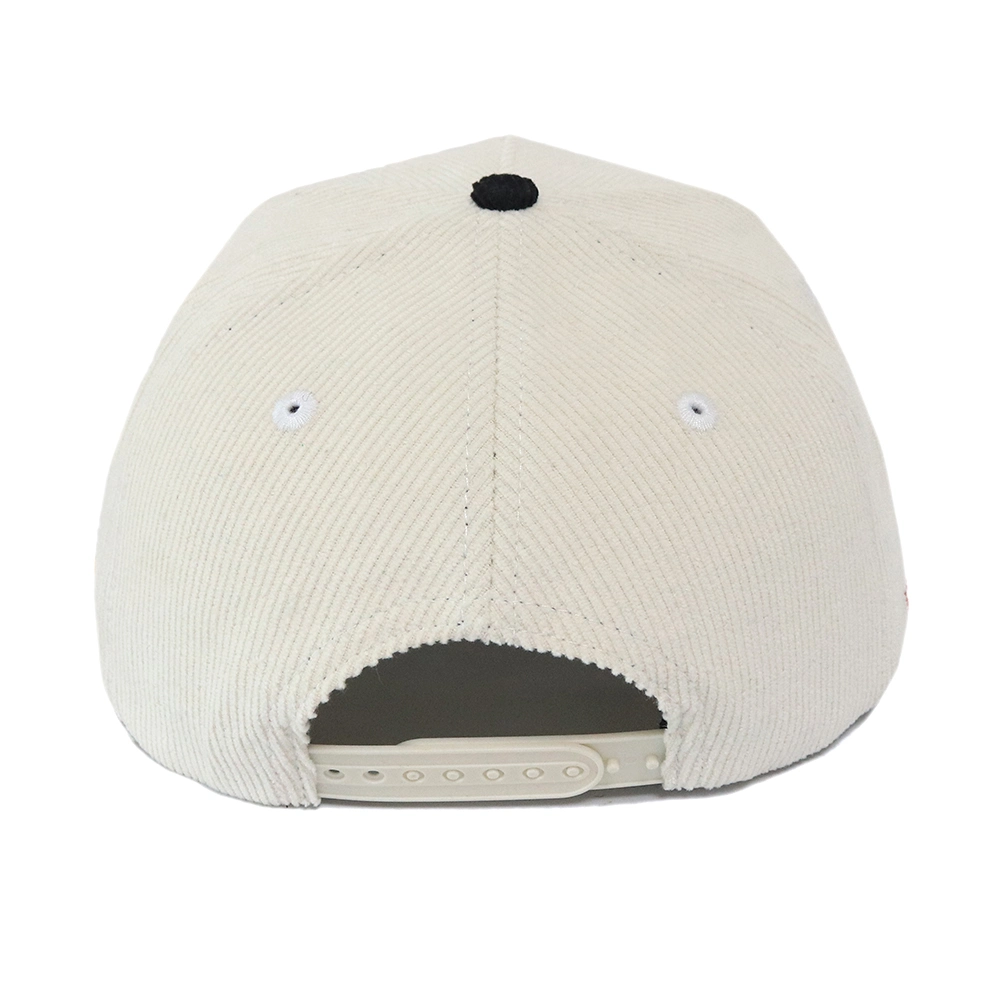 BSCI Wholesale Custom Design Trendy 5 Panel Sport Hat, OEM Embroidery Logo Beige Corduroy Gorras, Classics Baseball Cap