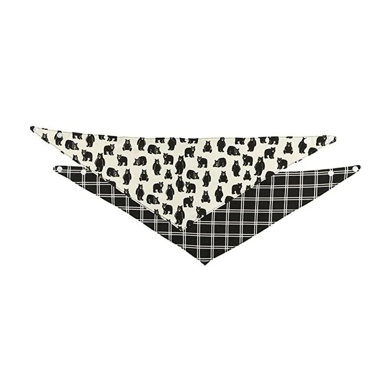 Pet Accessories Triangle Scarf Mouth Water Towel Buttoned Dog Bandana Small Large Dog Teddy Cat