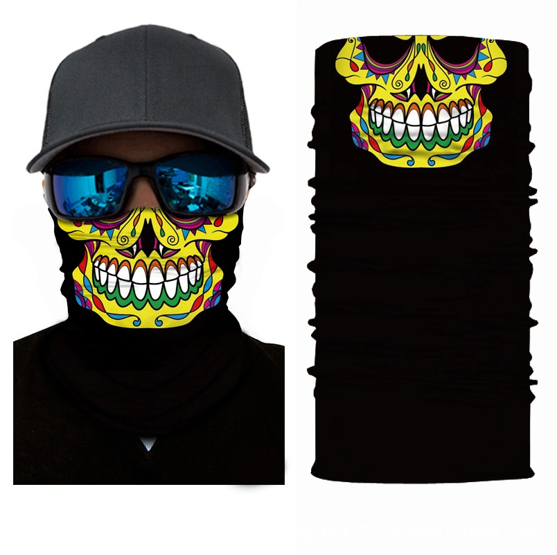 Skull Half Face Series Seamless Magic Headscarf/Bandana