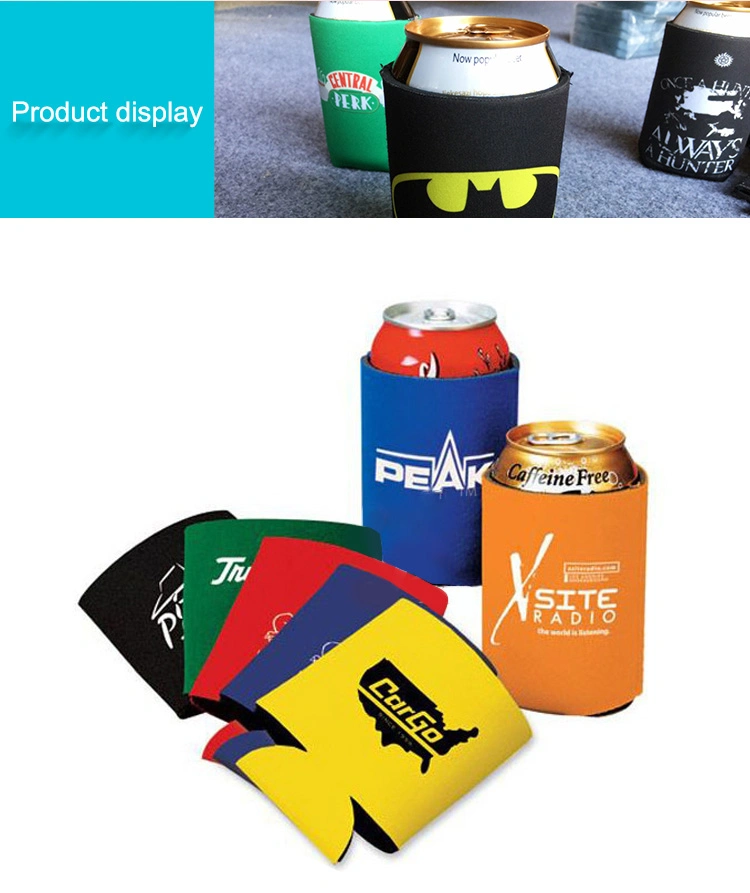 Wholesale Cheap Custom Eco-Friendly Silicone Cup Sleeves 3D Sublimation Full Color Printing Waterproof Neoprene Reusable Mug Wrap Cup Wrap