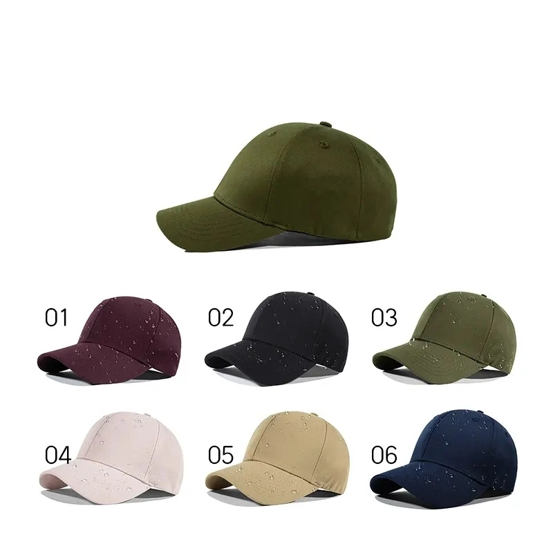 6 Panel Baseball Cap Laser Cut Hole Gorras Plain Sport Waterproof Hat