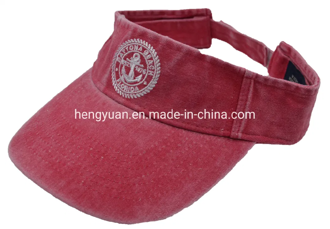 Wholesale Transparent Visor Empty Top Hat with Customized Logo BSCI, Oeko Tex