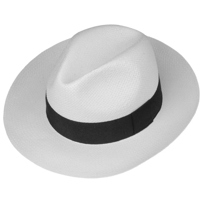 Classic Wide Straw White Panama Hat