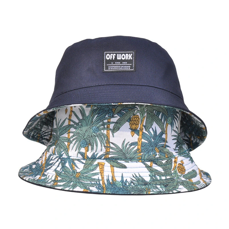 High Quality Custom Cotton Sublimation Printing Reversible Bucket Hat