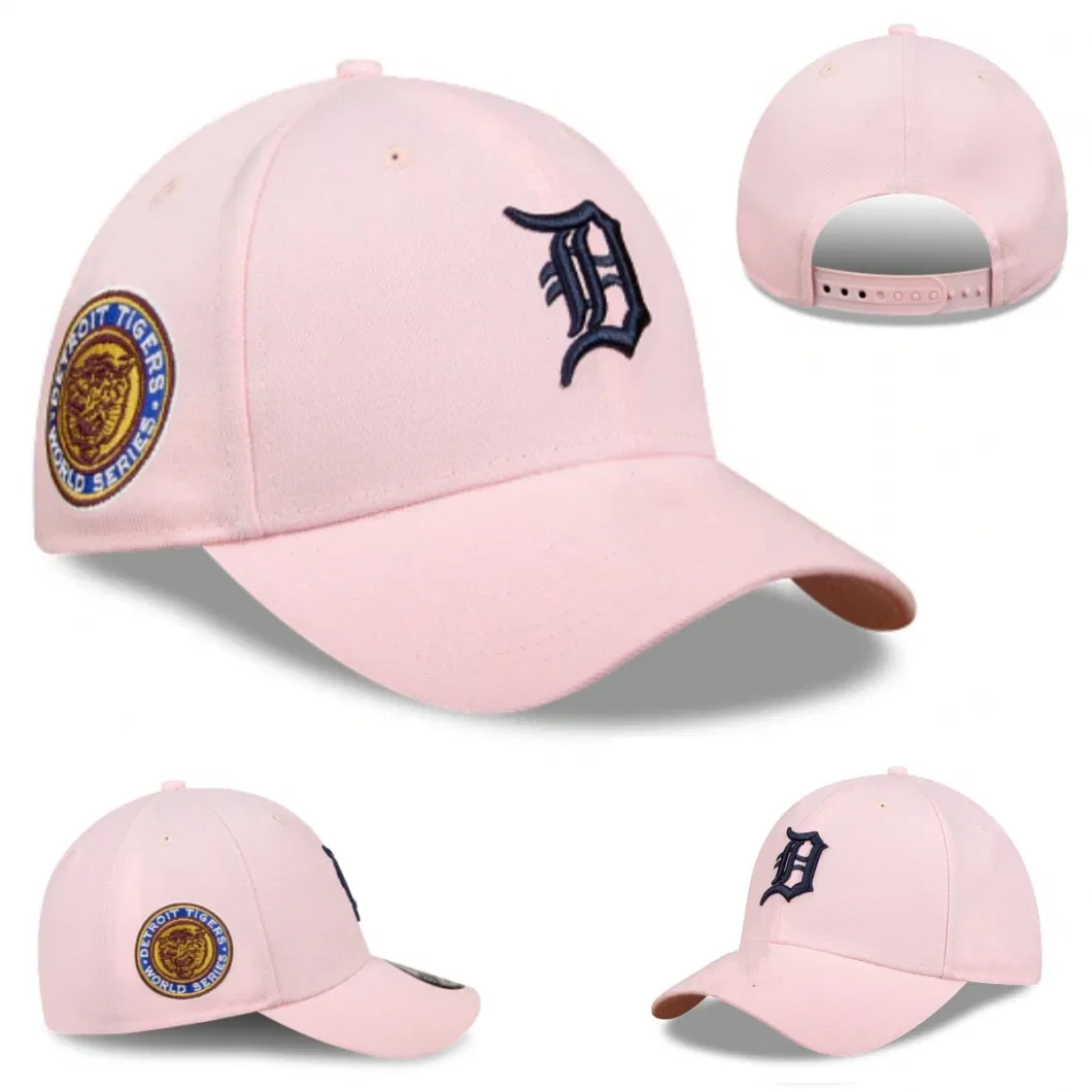 Custom Team Embroidered New York Baseball Snapback Caps Hats Light Purple Golf Hats Caps