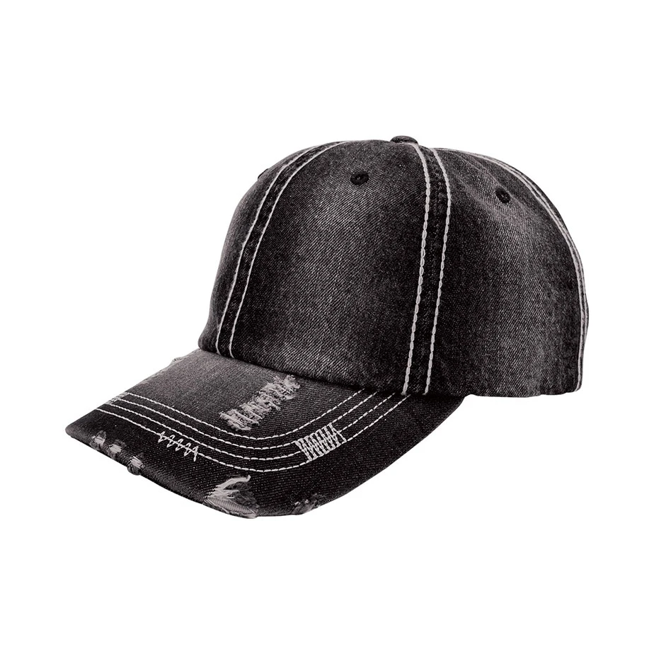 Wholesale Custom Logo Snapback Sport Gorra Hat for Men Women Distressed Heavy Washed Denim Cap Trucker Baseball Cap