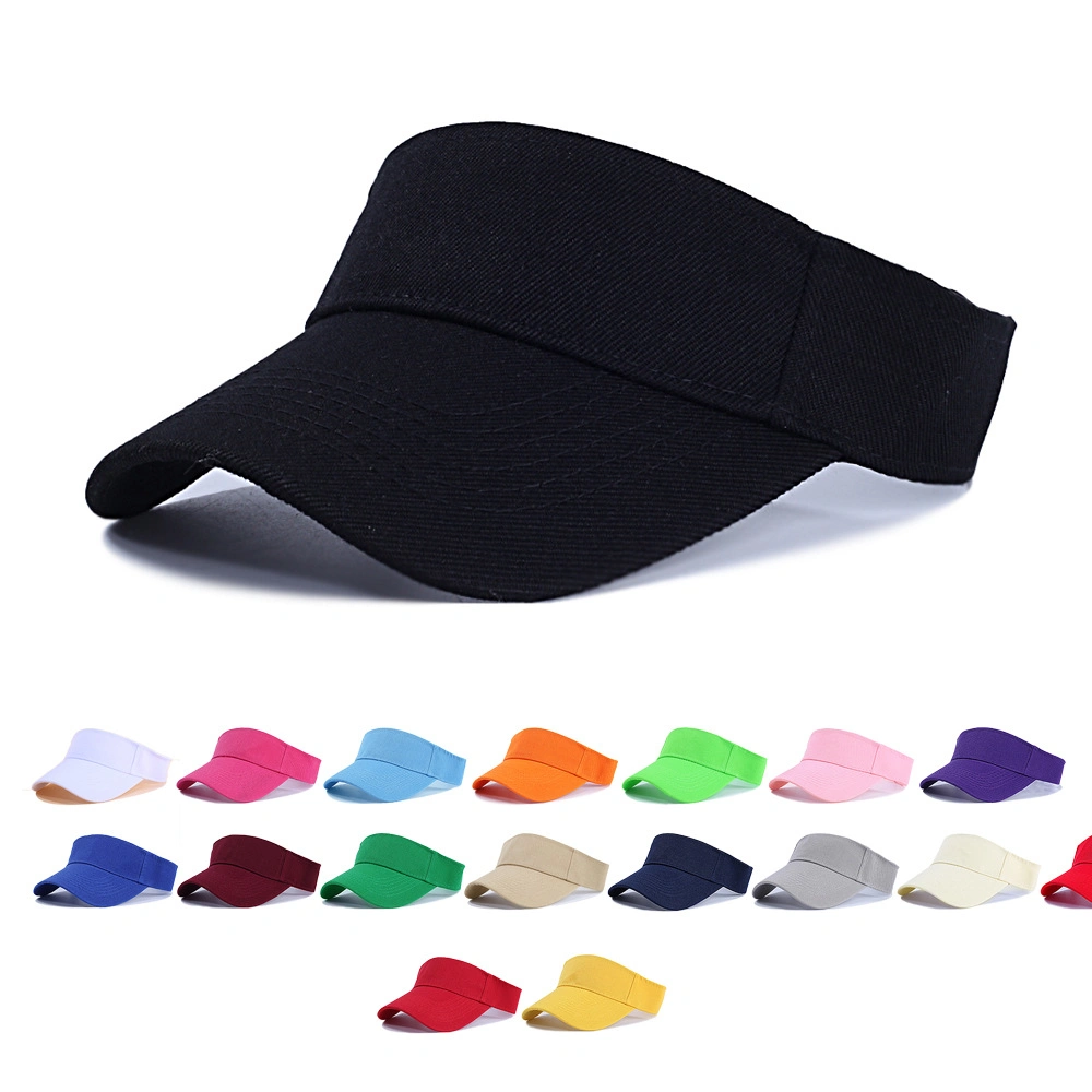 Solid Color Light Sheet Sunshade Sports Empty Top Sunscreen Hat