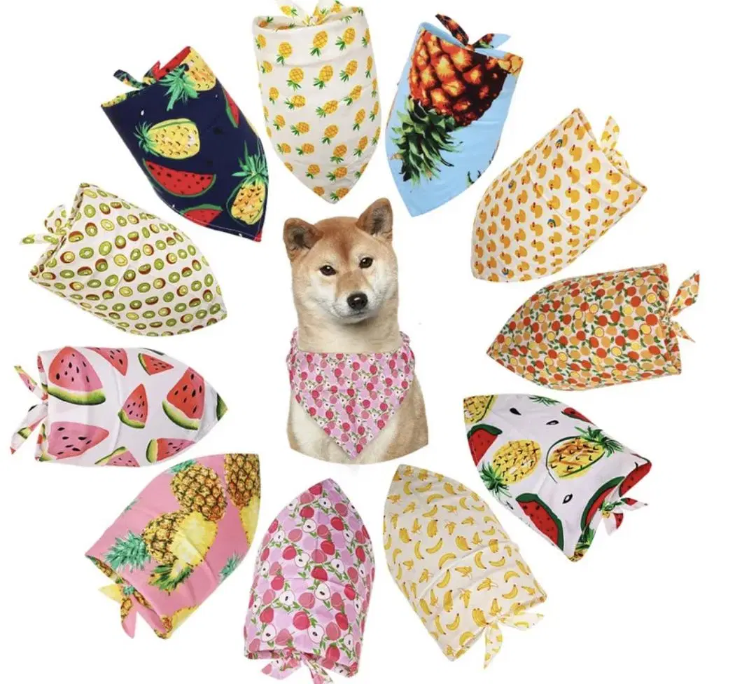 Wholesale Personalized Triangle Pet Dog Bib Custom Printed Bandana