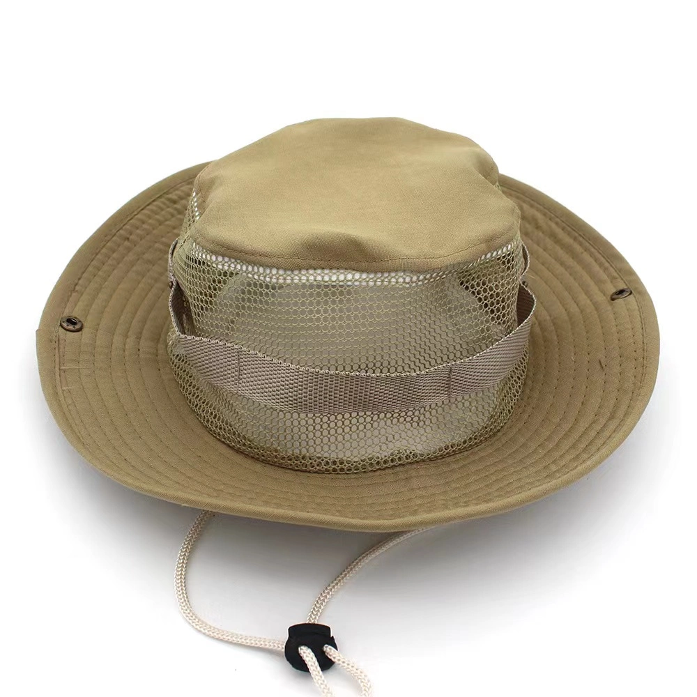 Custom Wide Camo Bucket Hat for Outdoor Men Fishing Hunting Bucket Boonie Outdoor Cap