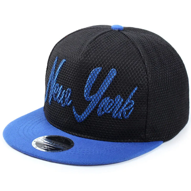 Men and Women Personalized Embroidery New Full Mesh Snapback Hat Cap