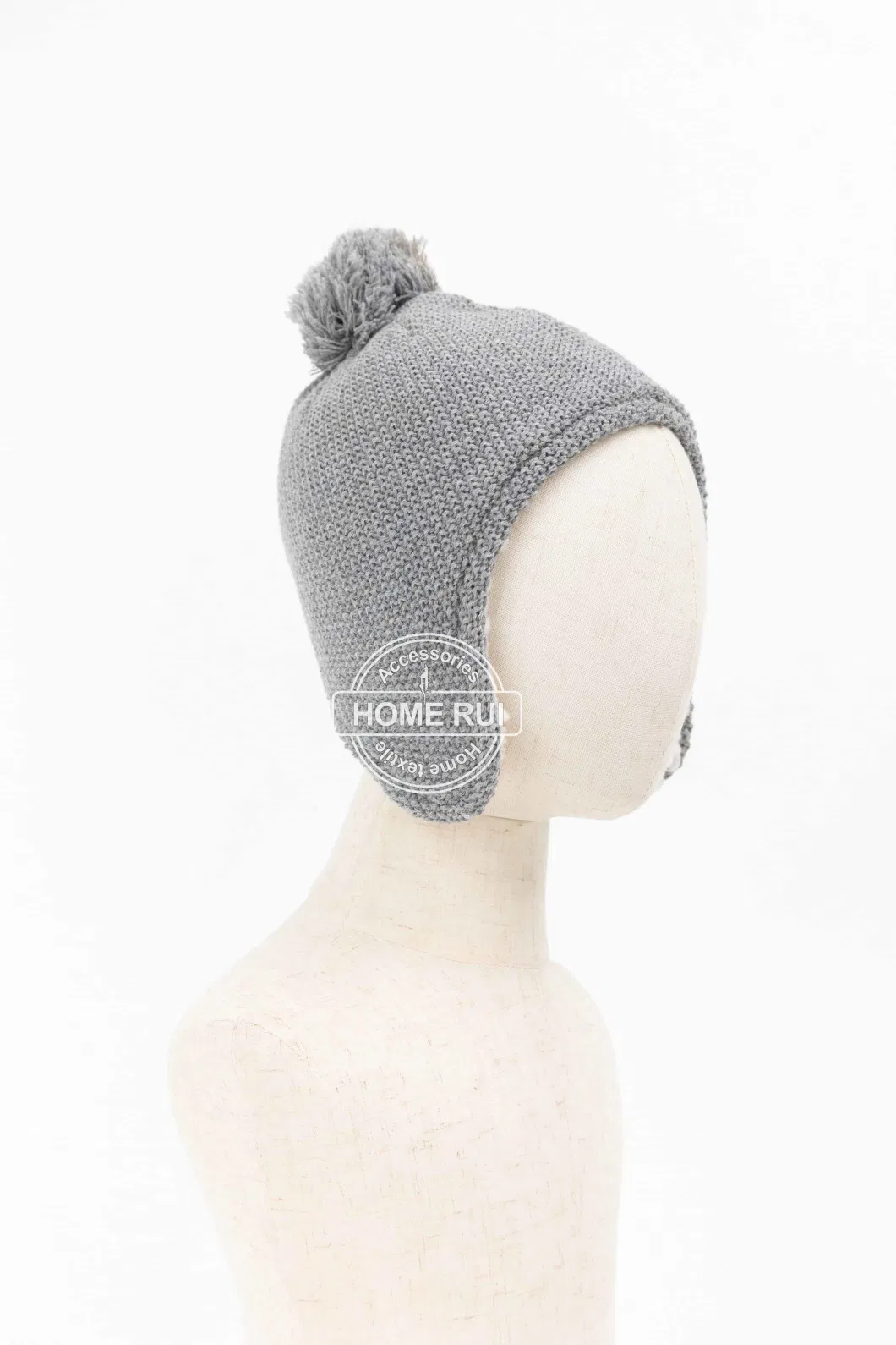 Winter Boys Girls Warm Unisex Bomber Hunting Earflaps Fleece Soft Ball Knit Sports Thermal Beanie Bonnet Hat