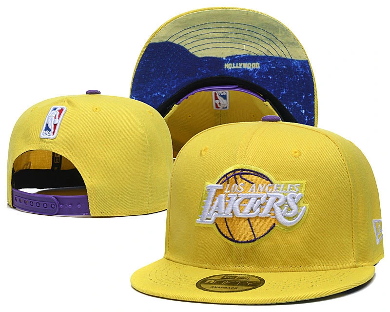 Wholesale Custom Cheap Los Angeles Lakers Official Team Mitchell Ness Embroidery Adjustable Basketball Snapback Baseball Caps Hat