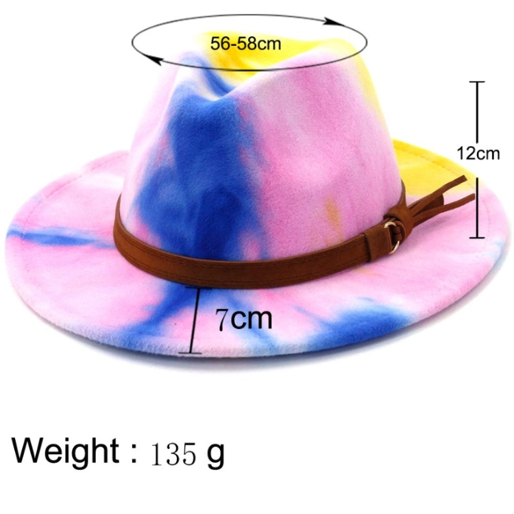 2 Tone Tie Dye Fedora Hat