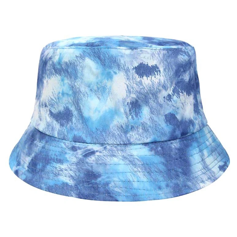 New Painted Tie-Dye Fisherman Hat Men and Women Double-Sided Hats Outdoor Two Wearing Sunshade Casual Bucket Hats