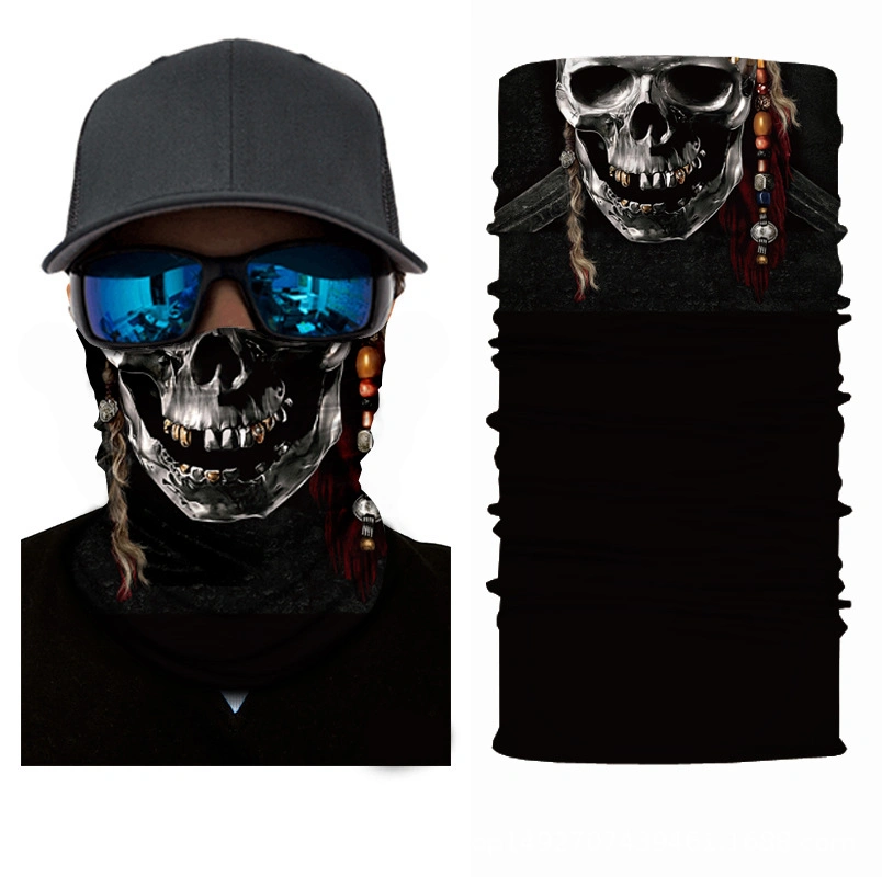 Skull Half Face Series Seamless Magic Headscarf/Bandana