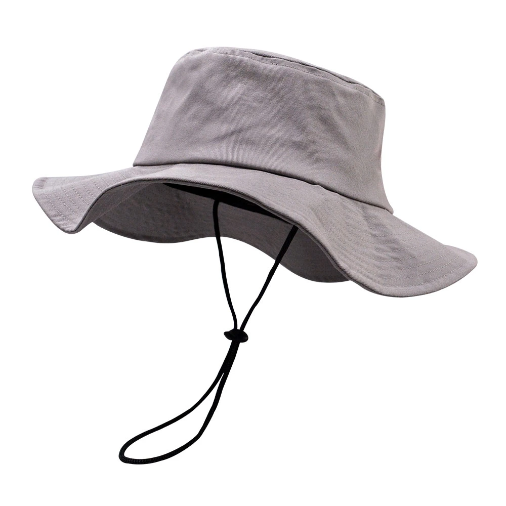 Camping Fishing Cap Safari Sun Boonie Hat Custom Bucket Hat with String